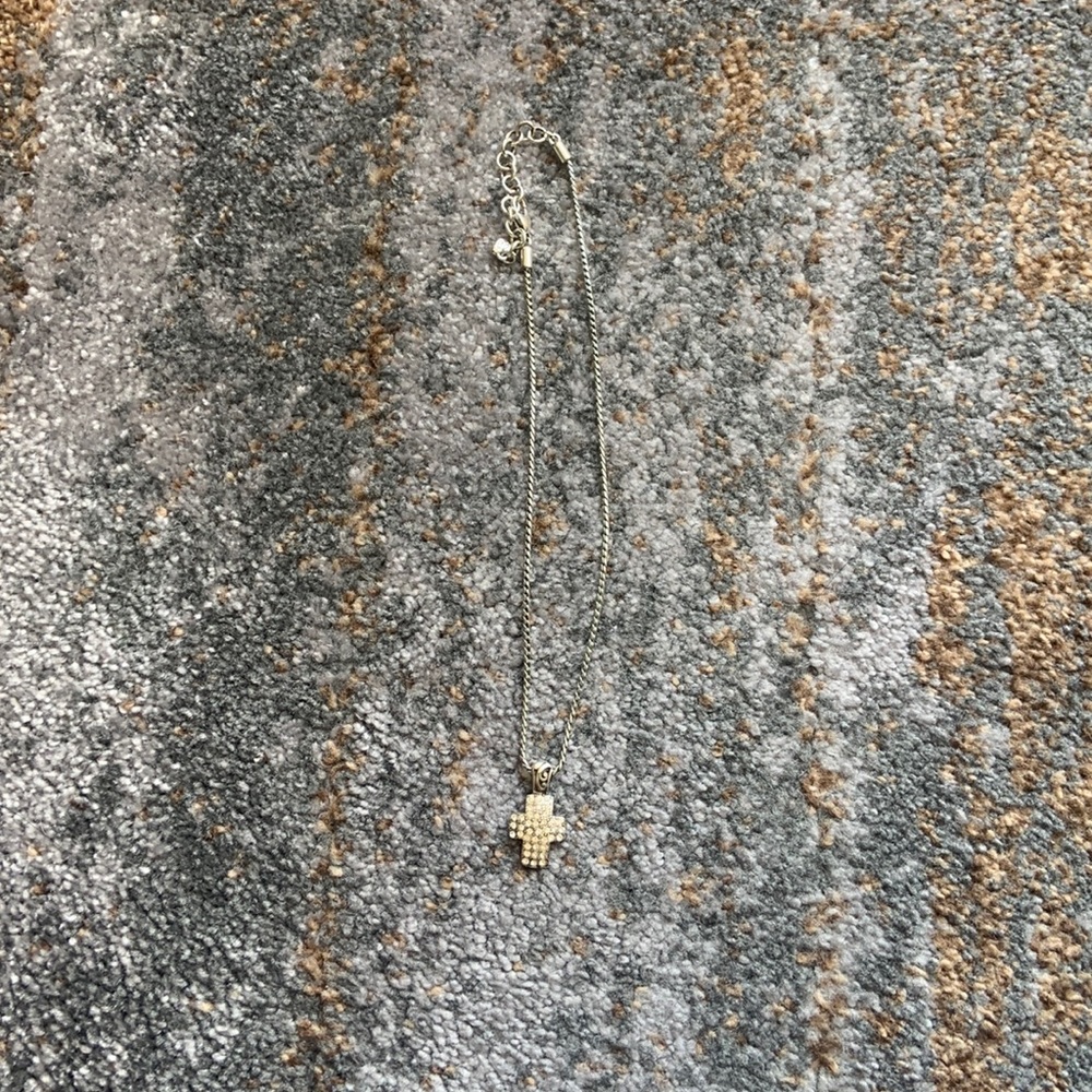Brighton cross necklace with diamonds